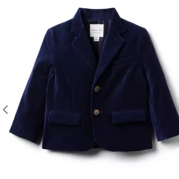Janie and Jack Other - (EUC) Janie and Jack Navy Velvet Blazer Structured Classic Design